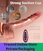 Remote Control Heating Dildo Vibrator Brown - Image 6