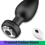 Remote Control Vibrating Anal Plug Black