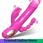 Rechargeable Rabbit Vibrator with Thrusting Function Rose