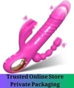 Rechargeable Rabbit Vibrator with Thrusting Function Rose