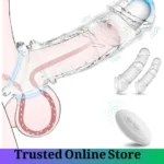Vibrating Penis Sleeve Extender with Remote Control