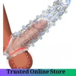 Vibrating Penis Sleeve Extension with Stimulator