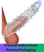 Vibrating Penis Sleeve Extension with Stimulator