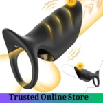 Rechargeable Vibrating Cock Ring Sleeve 10 Modes