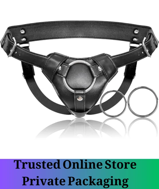 main Adjustable Strap On Harness Belt Black - Image 1