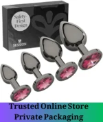4 Piece Metal Butt Plug Set Pakistan