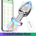 Remote Control Vibrating Anal Plug with Light