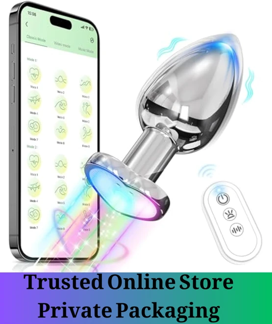 main Remote Control Vibrating Anal Plug with Light - Image 1