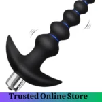 Vibrating Silicone Anal Beads Waterproof Butt Plug