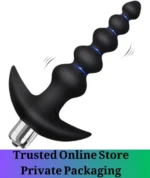 Vibrating Silicone Anal Beads Waterproof Butt Plug