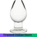 Large Crystal Glass Anal Plug Transparent