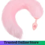 Pink Fox Tail Silicone Anal Plug Pakistan