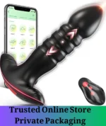 App Control Anal Plug Vibrator Black