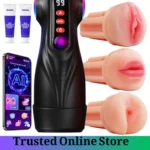 AI App Control Male Masturbator with 3 Sleeves